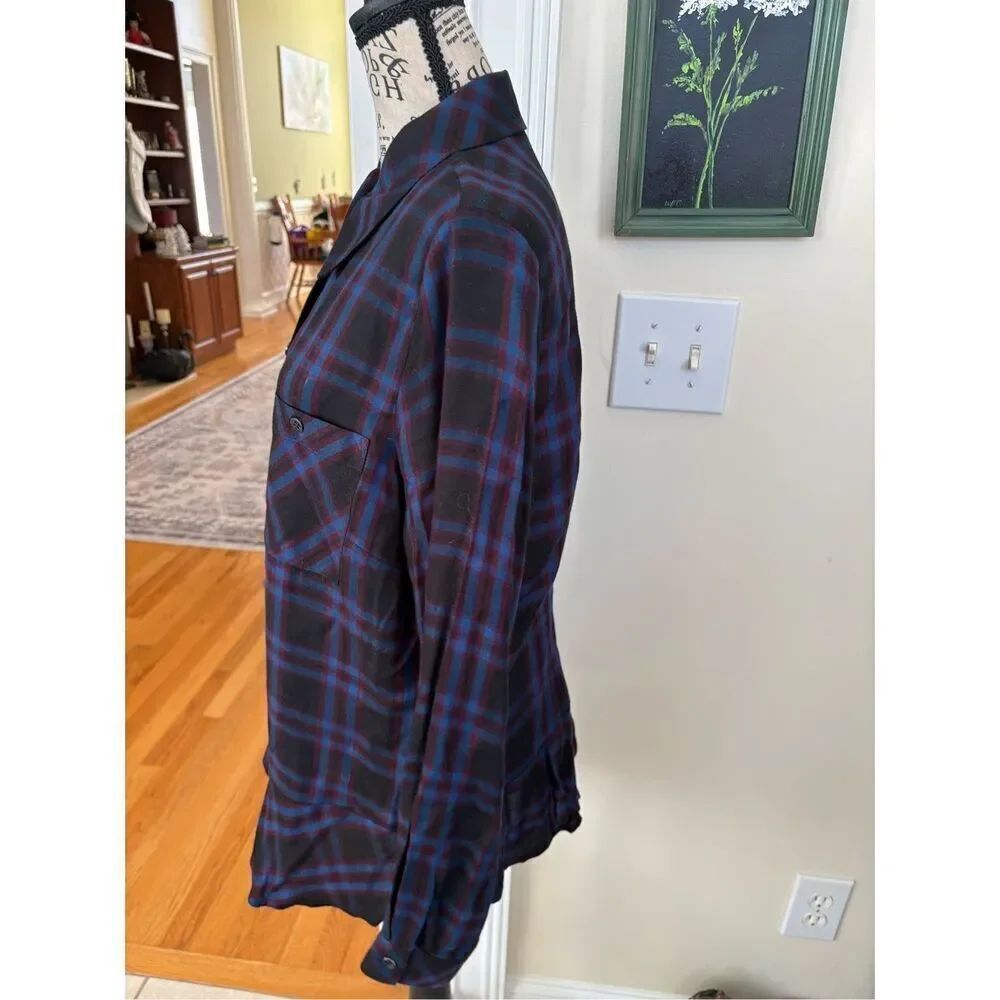 Cabi Moody Plaid Peplum Shirt - Picture 4 of 10